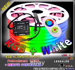 110V 120V Professional Led Neon Rope Flex 100m RGB+W Outdoor Led Strip Light