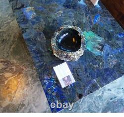 36x24 Labradorite Stone Coffee Table Top Labradorite Side Table Top, Home Deco