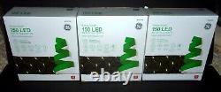 3 boxes GE Energy Smart ConstantON 150 LED Net-Style Lights Warm White 6ft x 4ft