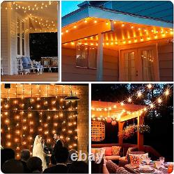 50Ft LED Outdoor Patio String Lights Waterproof, G40 Hanging Globe Lights with 5