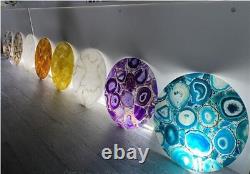 Agate Stone Drink Side Table, Sofa C Table Top, Agate Console Table Top Decors