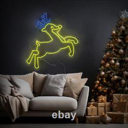 Christmas Deer Neon Sign, Christmas Neon Sign, Led Neon Gift