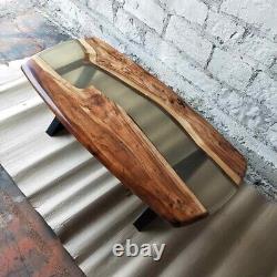 Clear Epoxy Resin Coffee Table Top, Epoxy Sofa Center Table Christmas Gifts