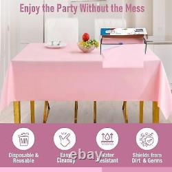 ClearlyElegant Nice Solid Design, Party/Wedding/Event, Tablecloth Roll WithCutter