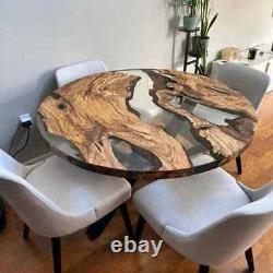 Coffee Table Clear Epoxy Resin Live Edge Wood Handmade Furniture And Decor Made
