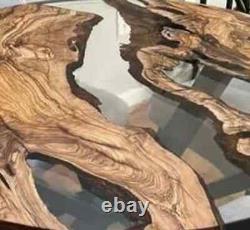 Coffee Table Clear Epoxy Resin Live Edge Wood Handmade Furniture And Decor Made