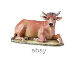 Cow Statue for Best Nativity Set Yet 16 inch Indoor Outdoor Resin Colored