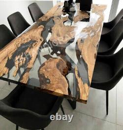 Custom Order Epoxy Resin Dining Coffee Table Top Crystal Clear Epoxy Table Top