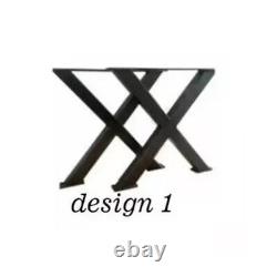 Custom order epoxy console tabletop 36x12 inch with metal leg. 30 inch tall