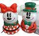 Disney Mickey & Minnie Mouse Lighted Christmas Blow Mold 23 Snowman SET 2023