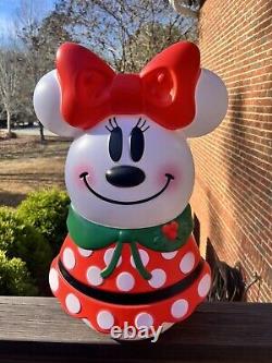 Disney Mickey & Minnie Mouse Lighted Christmas Blow Mold 23 Snowman Set 2023