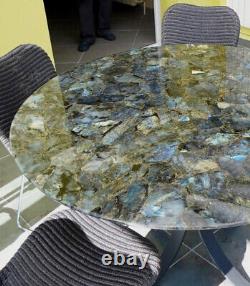Elegance Look Labradorite Stone Dining Table- Kitchen Countertop Cyber Monday