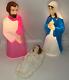 Empire Nativity Blow Mold 3 Piece Set Mary Joseph Baby Jesus Christmas Decor