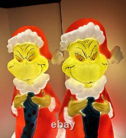 Gemmy The Grinch Dr Seuss Christmas Decoration 24 In Tall Lighted Yard Decor Set