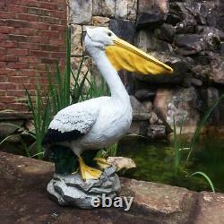 HOMESTYLES Pelican Statue 20 inch Beach Collectible Free Standing Outdoor Resin