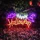 Happy Halloween Neon Sign Neon Light LED Acrylic BAT Shape Neon Wall Light Signs