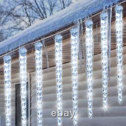 LED Icicle Meteor Shower Lights Outdoor Christmas Lights LED Ice Falling Lights