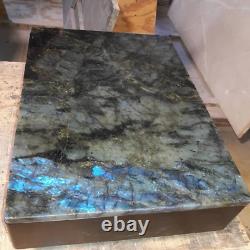 Labradorite Gemstone Counter Top, Handmade Furniture, Crystal Healing Stone Top