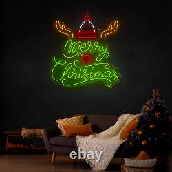 Merry Christmas Neon Sign, Christmas Neon Sign, Led Neon Wall Decor
