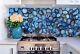 Natural Blue Agate Geode Counter Top Slab, Agate Kitchen Slab Top Home Decors