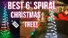 Pre Lit 6 Spiral Indoor Outdoor Led Christmas Tree