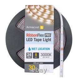 RibbonFlex Pro 24V White Outdoor LED Strip Light Tape 30LED/m