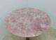 Round Rose Quartz Stone Coffee Table Kitchen Slab Crystal Healing Stone Home Dec
