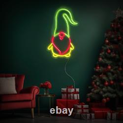 Scandinavian Gnomes Christmas Neon Sign, Christmas Neon Sign, Led Neon Gift