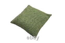Set of 5 cotton cushion covers with jacquard fabric featuring geometric pattern