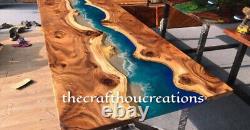 Stunning Ocean Furniture Epoxy Table Top, Dining Counter Slab Christmas Sale