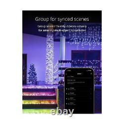 Twinkly App Controlled Clear Wire LED Christmas Lights with 190 RGB LEDs for