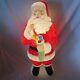 Vintage Empire Blow Mold Santa Claus withStocking Christmas Gifts Lights Up 41