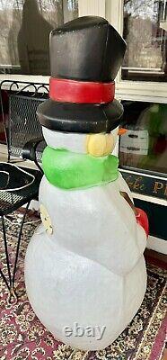 Vintage Empire Frosty the Snowman Carrot Nose Blow Mold Lighted Christmas 40