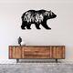 Wall Art Home Decor Metal Acrylic 3D Silhouette Poster USA Bear Mountain